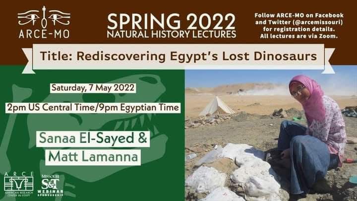  Dr. Sanaa Elsayed gave a lecture on Egyptian fossils to the Missouri branch of the American Research Center