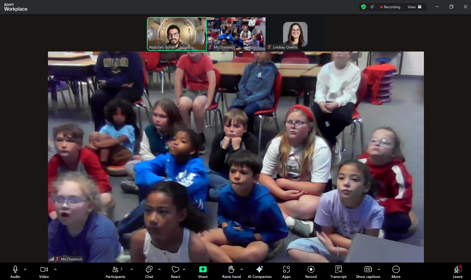Dr. Abdullah Gohar gave a Zoom lecture to Cache Intermediate School students about whale evolution and the Sallam Lab’s work in vertebrate paleontology
