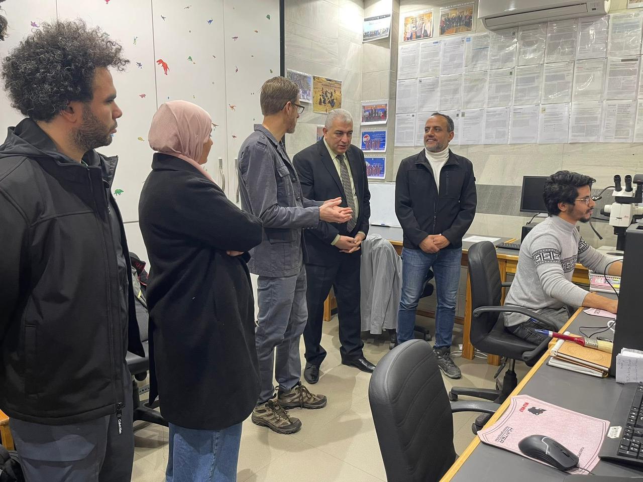 Professor Dr. Ehab Abdel-Latif, Dean of the Faculty of Science received a visitor from Mansoura University’s Vertebrate Paleontology Center