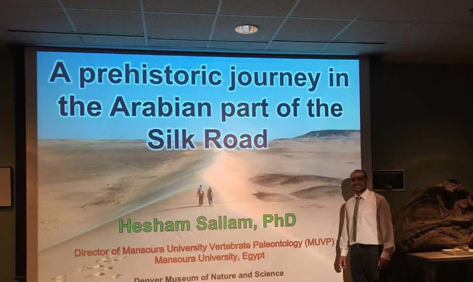 Professor Hesham Sallam’s lecture on dinosaurs in the Arab world