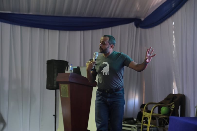 Professor Hesham Sallam was at Zewail University talked about Mansourasaurus